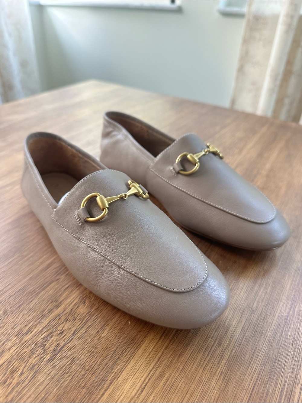NWOT Quince Italian Leather Horsebit Loafer In Soft Brown Size 6 - Picture 6 of 9
